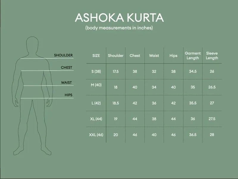 Ashoka Double Breasted Kurta - White
