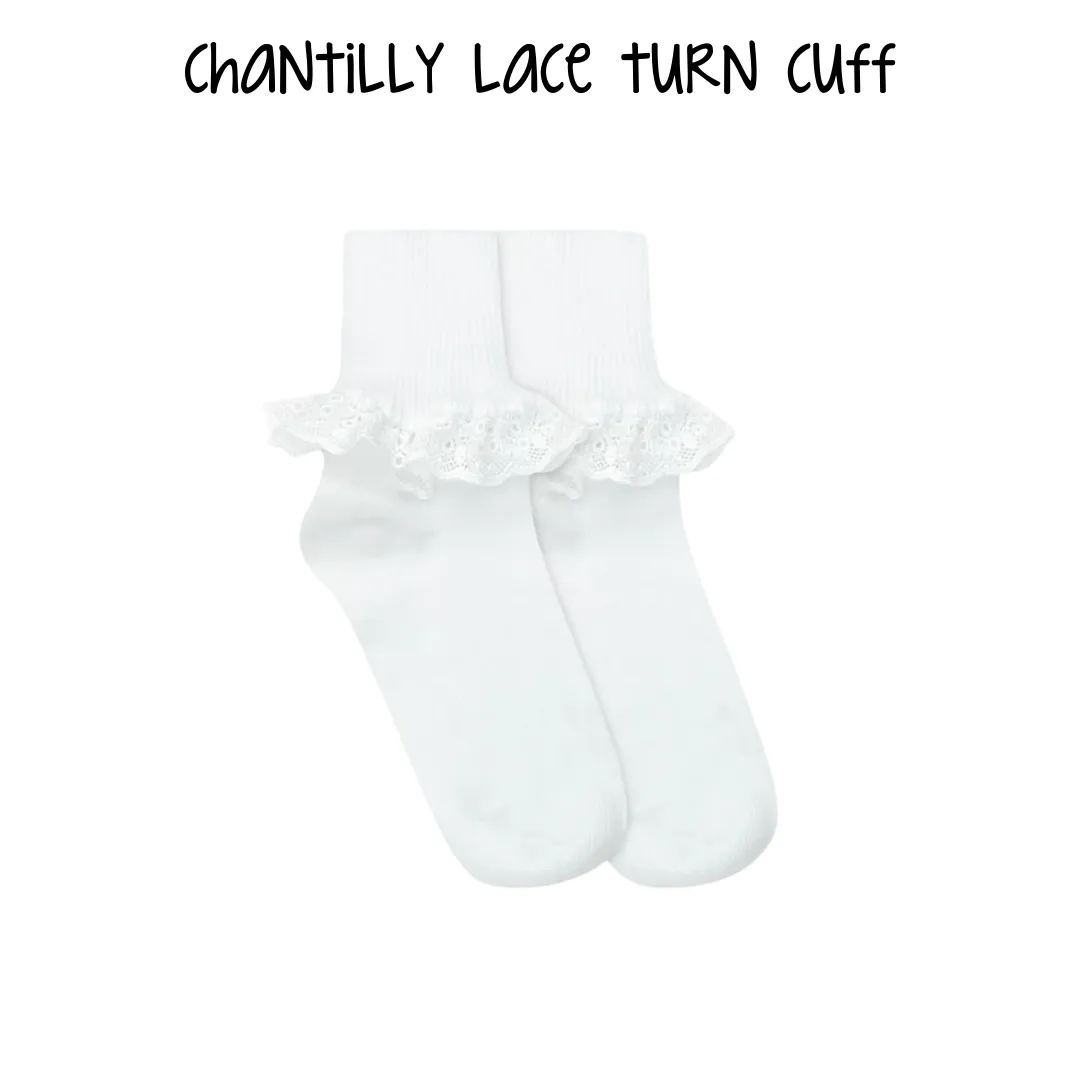 Chantilly Lace Turn Cuff Socks