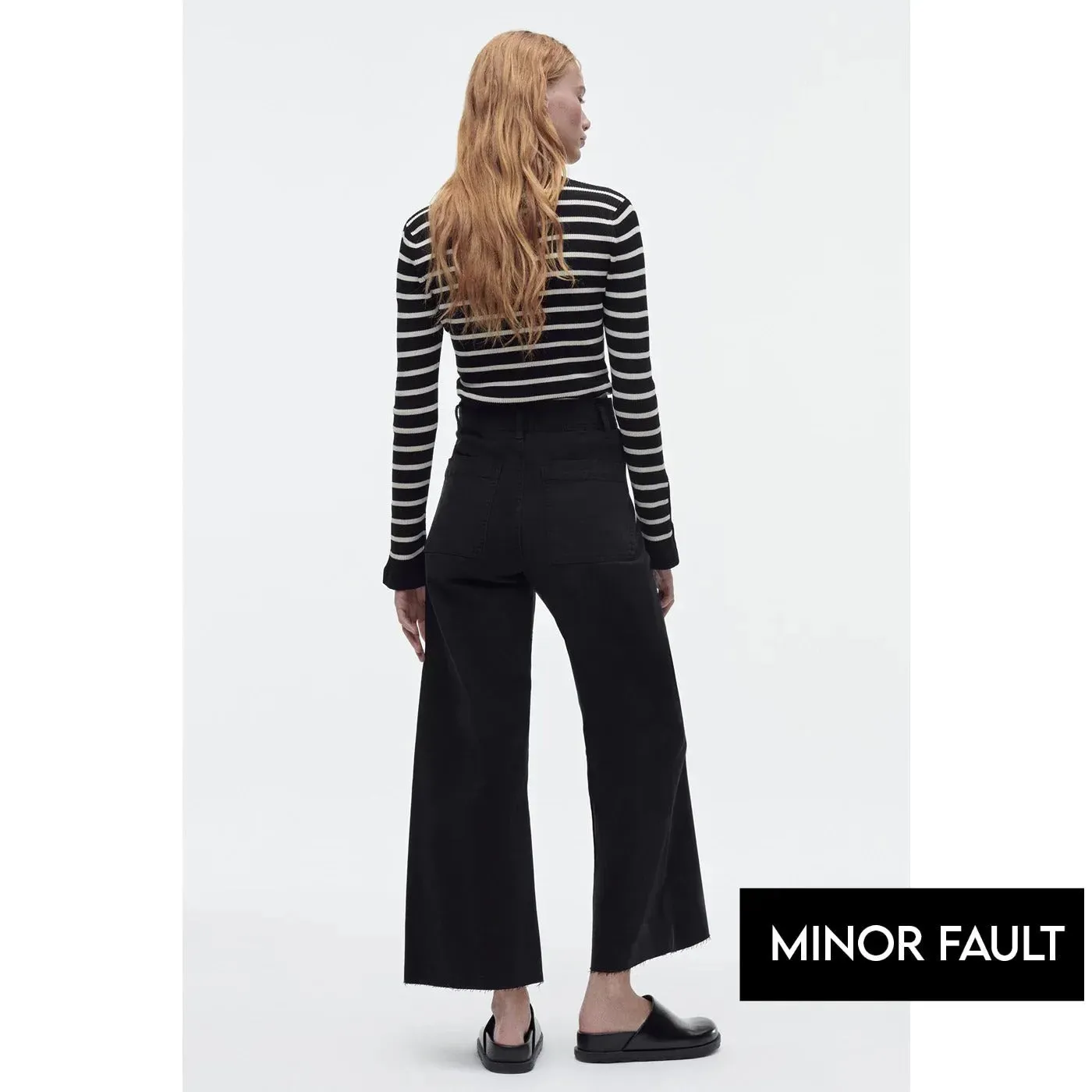 (Minor Fault) High Rise Wide Leg Jeans