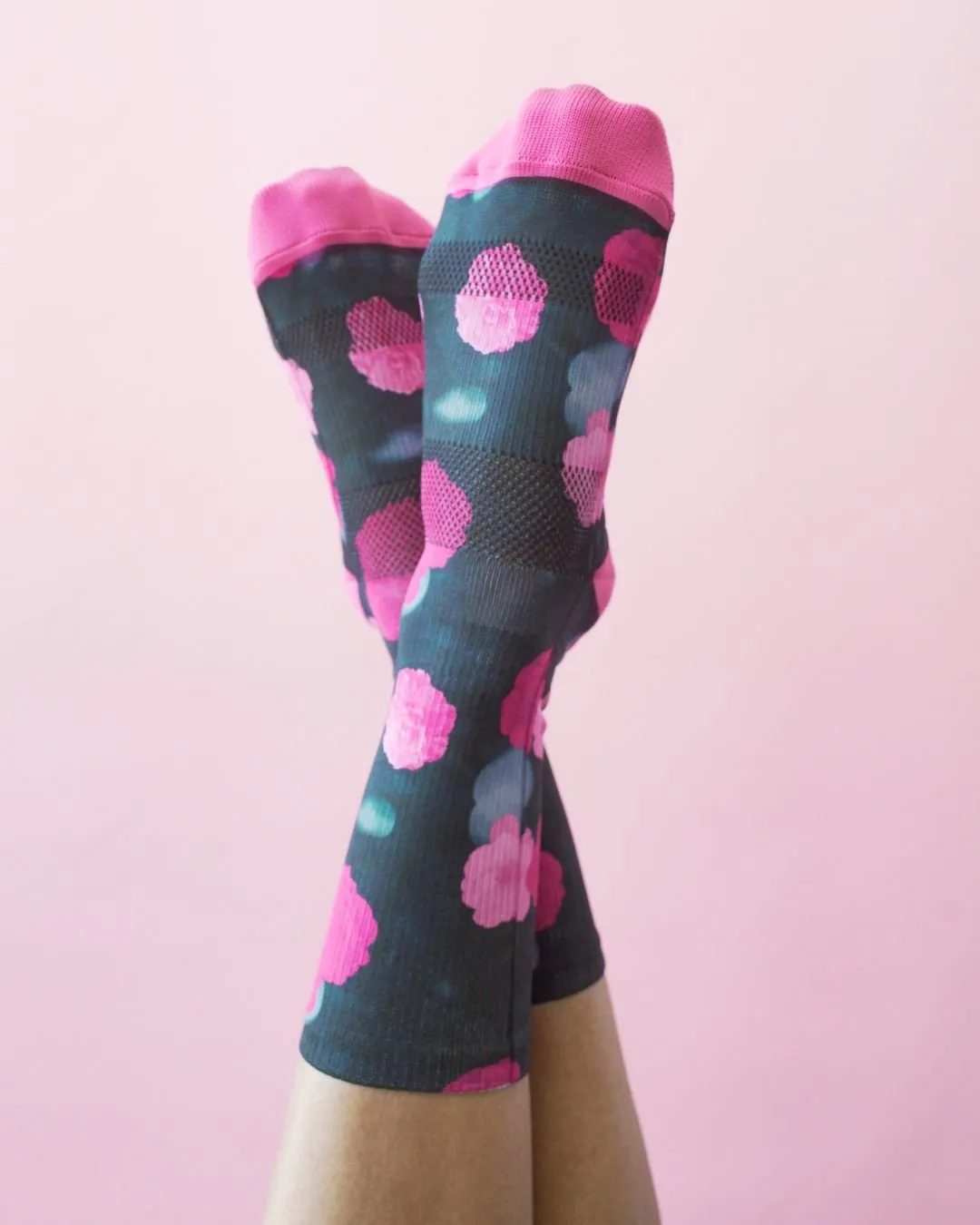 Performance Crew Socks - Twilight Dahlia