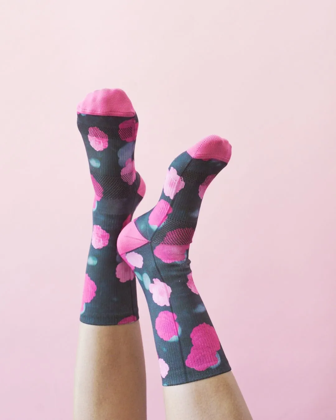 Performance Crew Socks - Twilight Dahlia