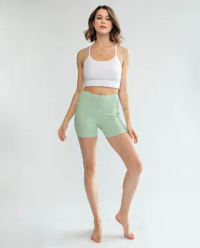RAE MODE - BIKER SHORTS WITH SIDE SMOCKING WAIST BAND