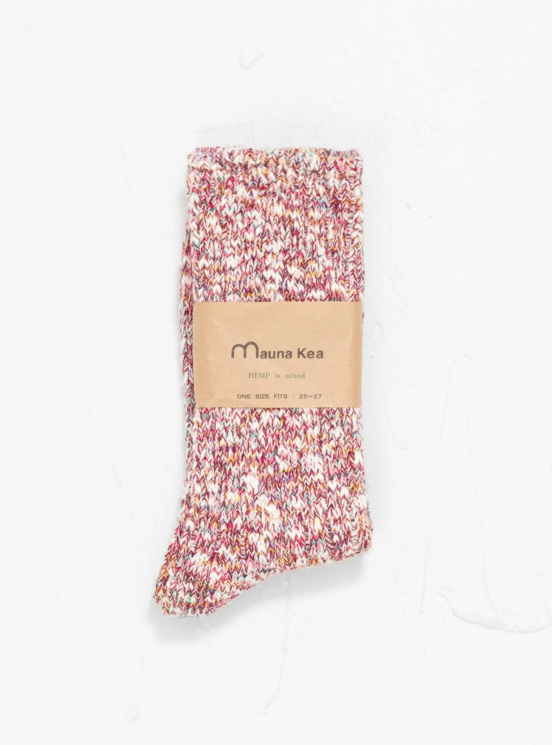 Twister Heather Slub Socks Red
